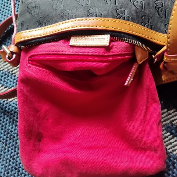 Dooney & Bourke Crossbody Shoulder Bag Leather & Fabric READ - Picture 11 of 16